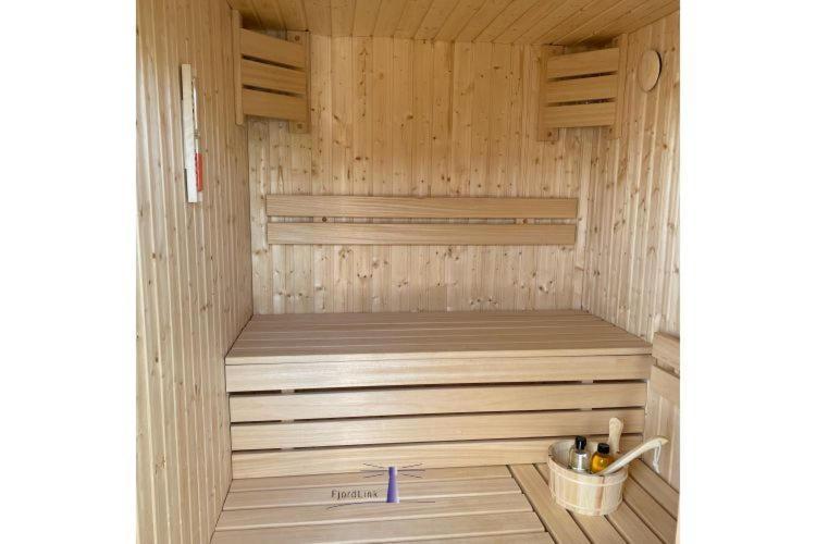 Hausboot Fjord Ankerplatz Mit Biosauna In Schleswig Luaran gambar